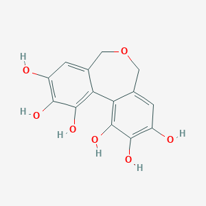 5,7-Dihydro-1,2,3,9,10,11-hexahydroxydibenz(c,e)oxepin