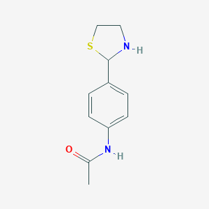 molecular formula C11H14N2OS B115924 N-[4-(1,3-噻唑烷-2-基)苯基]乙酰胺 CAS No. 145300-45-4