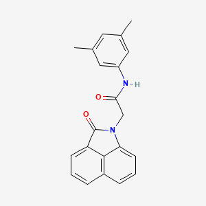 molecular formula C21H18N2O2 B11592494 N-(3,5-dimethylphenyl)-2-(2-oxobenzo[cd]indol-1(2H)-yl)acetamide 