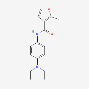 molecular formula C16H20N2O2 B11592829 N-[4-(diethylamino)phenyl]-2-methylfuran-3-carboxamide 