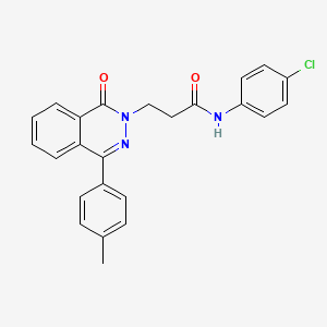 molecular formula C24H20ClN3O2 B11592836 N-(4-chlorophenyl)-3-[4-(4-methylphenyl)-1-oxophthalazin-2(1H)-yl]propanamide 