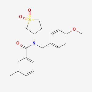 molecular formula C20H23NO4S B11593184 N-(1,1-dioxidotetrahydrothiophen-3-yl)-N-(4-methoxybenzyl)-3-methylbenzamide 