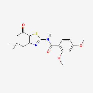 molecular formula C18H20N2O4S B11593279 N-(5,5-dimethyl-7-oxo-4,5,6,7-tetrahydro-1,3-benzothiazol-2-yl)-2,4-dimethoxybenzamide 