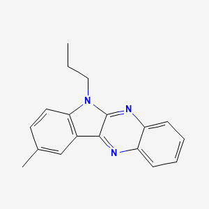 molecular formula C18H17N3 B11593326 9-methyl-6-propyl-6H-indolo[2,3-b]quinoxaline 