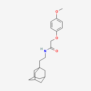 molecular formula C21H29NO3 B11593527 n[2(1Adamantyl)ethyl]2(4methoxyphenoxy)acetamide 