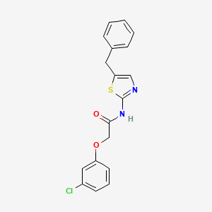 molecular formula C18H15ClN2O2S B11593547 N-(5-benzyl-1,3-thiazol-2-yl)-2-(3-chlorophenoxy)acetamide 