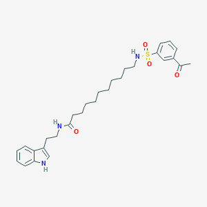 11-N-(3-Acetylbenzenesulfonyl)undecanoyl tryptamine