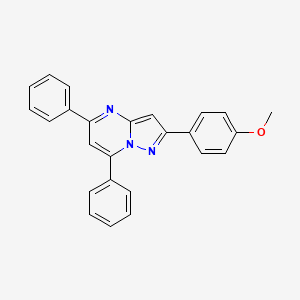 molecular formula C25H19N3O B11593794 2-(4-Methoxyphenyl)-5,7-diphenylpyrazolo[1,5-a]pyrimidine 