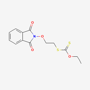 molecular formula C13H13NO4S2 B11594476 S-(2-((1,3-Dioxoisoindolin-2-yl)oxy)ethyl) O-ethyl carbonodithioate CAS No. 303104-27-0