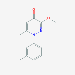 4(1H)-Pyridazinone, 3-methoxy-6-methyl-1-(3-methylphenyl)-