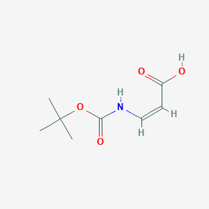 molecular formula C8H13NO4 B115948 (Z)-3-[(2-methylpropan-2-yl)oxycarbonylamino]prop-2-enoic acid CAS No. 151292-68-1