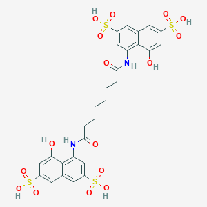 molecular formula C28H28N2O16S4 B115955 4,4'-Hca-bis(napss) CAS No. 147646-62-6