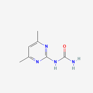 molecular formula C7H10N4O B11595558 Urea, (4,6-dimethyl-2-pyrimidinyl)- CAS No. 74530-04-4
