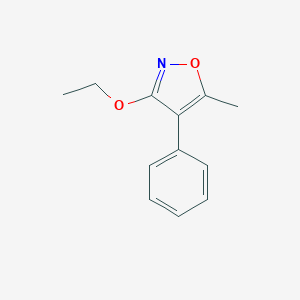 molecular formula C12H13NO2 B115957 3-Ethoxy-4-phenyl-5-methylisoxazole CAS No. 146197-26-4