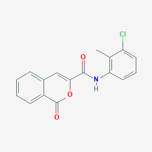 molecular formula C17H12ClNO3 B11595743 N-(3-chloro-2-methylphenyl)-1-oxo-1H-isochromene-3-carboxamide 