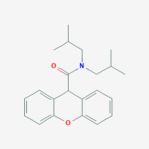 molecular formula C22H27NO2 B11595782 N,N-bis(2-methylpropyl)-9H-xanthene-9-carboxamide 