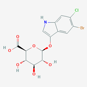molecular formula C14H13BrClNO7 B115961 5-Bromo-6-chloro-3-indolyl-b-D-glucuronide CAS No. 144110-42-9