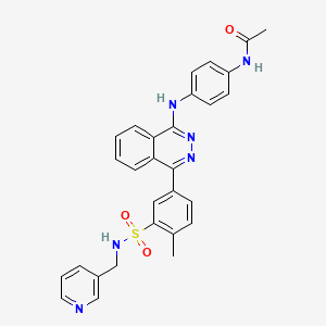 molecular formula C29H26N6O3S B11596250 N-{4-[(4-{4-methyl-3-[(pyridin-3-ylmethyl)sulfamoyl]phenyl}phthalazin-1-yl)amino]phenyl}acetamide 