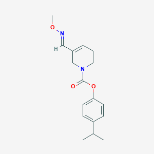 4-Isopropylphenyl (E)-3,6-dihydro-5-((methoxyimino)methyl)-1(2H)-pyridinecarboxylate