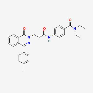 molecular formula C29H30N4O3 B11597689 N,N-diethyl-4-({3-[4-(4-methylphenyl)-1-oxophthalazin-2(1H)-yl]propanoyl}amino)benzamide 