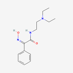 molecular formula C14H21N3O2 B11597763 (2Z)-N-[2-(diethylamino)ethyl]-2-(hydroxyimino)-2-phenylethanamide 