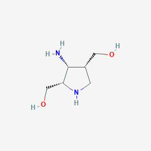 [(3R,4R,5S)-4-Amino-5-(hydroxymethyl)pyrrolidin-3-YL]methanol
