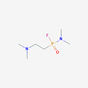 molecular formula C6H16FN2OP B115984 2-Dimethylaminoethyl(dimethylamido)phosphonofluoridate CAS No. 145194-46-3
