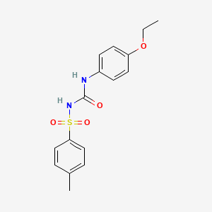 molecular formula C16H18N2O4S B11598537 N-[[(4-Ethoxyphenyl)amino]carbonyl]-4-methylbenzenesulfonamide CAS No. 24535-61-3