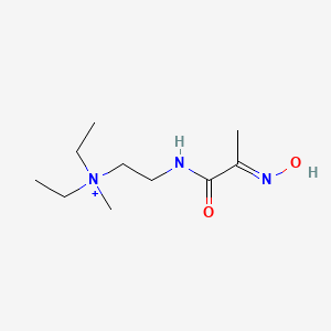 molecular formula C10H22N3O2+ B11598703 N,N-diethyl-2-{[(2E)-2-(hydroxyimino)propanoyl]amino}-N-methylethanaminium 