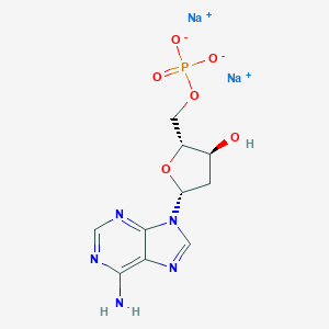 molecular formula C10H12N5Na2O6P B115992 Sodium ((2R,3S,5R)-5-(6-amino-9H-purin-9-yl)-3-hydroxytetrahydrofuran-2-yl)methyl phosphate CAS No. 151151-31-4