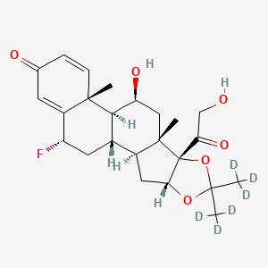 molecular formula C24H31FO6 B1159929 Flunisolide-d6 