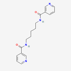 molecular formula C17H20N4O2 B11599542 N,N'-pentane-1,5-diyldipyridine-3-carboxamide 
