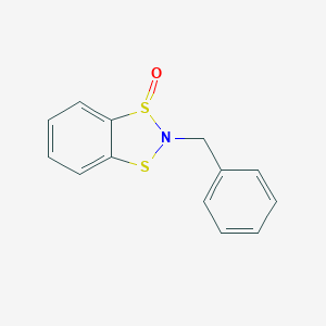 molecular formula C13H11NOS2 B115998 N-Benzyl-1,3,2-benzodithiazole S-oxide CAS No. 145025-50-9