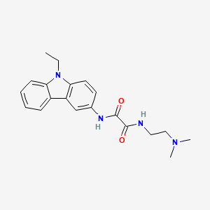 molecular formula C20H24N4O2 B11600593 N-[2-(dimethylamino)ethyl]-N'-(9-ethyl-9H-carbazol-3-yl)ethanediamide 