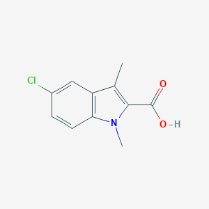 molecular formula C11H10ClNO2 B116006 5-Chloro-1,3-dimethyl-1H-indole-2-carboxylic acid CAS No. 152088-13-6