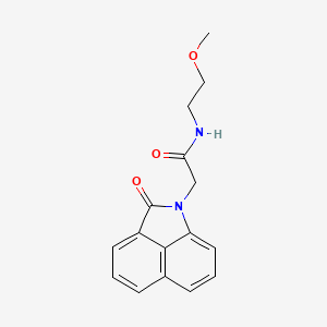 molecular formula C16H16N2O3 B11601149 N-(2-methoxyethyl)-2-(2-oxobenzo[cd]indol-1(2H)-yl)acetamide 