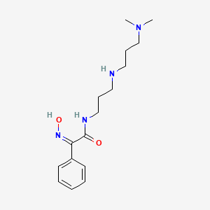 molecular formula C16H26N4O2 B11601195 Acetamide, N-[3-(3-dimethylaminopropylamino)propyl]-2-hydroxyimino-2-phenyl- 