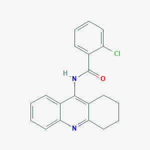 molecular formula C20H17ClN2O B11601446 2-chloro-N-(1,2,3,4-tetrahydroacridin-9-yl)benzamide 