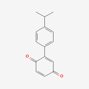 molecular formula C15H14O2 B11601835 2-(4-Isopropylphenyl)benzo-1,4-quinone 