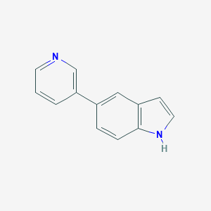 molecular formula C13H10N2 B116024 5-(吡啶-3-基)-1h-吲哚 CAS No. 144104-49-4