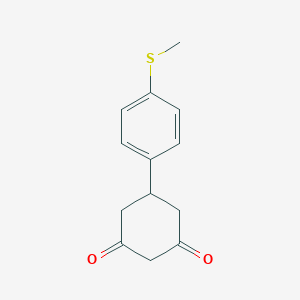 molecular formula C13H14O2S B116025 5-(4-Methylsulfanyl-phenyl)-cyclohexane-1,3-dione CAS No. 144128-74-5