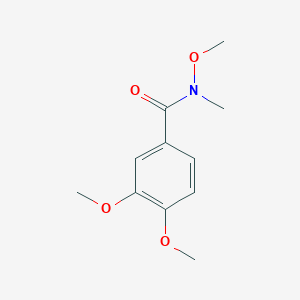 molecular formula C11H15NO4 B116032 N,3,4-Trimethoxy-N-methylbenzamide CAS No. 155586-38-2