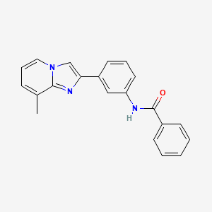 molecular formula C21H17N3O B11603200 N-[3-(8-methylimidazo[1,2-a]pyridin-2-yl)phenyl]benzamide 