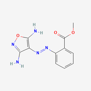molecular formula C11H11N5O3 B11603690 methyl 2-[(2Z)-2-(3-amino-5-imino-1,2-oxazol-4(5H)-ylidene)hydrazinyl]benzoate 