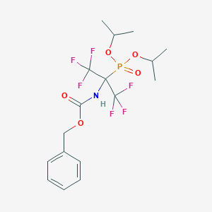 Carbamic acid, (1-(bis(1-methylethoxy)phosphinyl)-2,2,2-trifluoro-1-(trifluoromethyl)ethyl)-,phenylmethyl ester