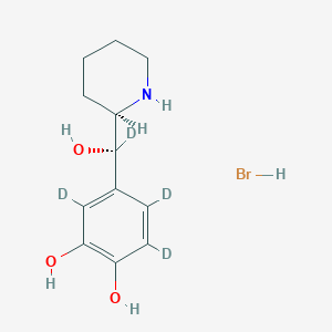 molecular formula C₁₂H₁₄D₄BrNO₃ B1160375 Rimiterol-d4 (hydrobromide) 