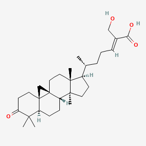 molecular formula C30H46O4 B1160440 27-Hydroxymangiferonic acid 