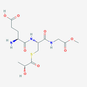 molecular formula C14H23N3O8S B116045 Glutathione glycylmethyl ester CAS No. 146288-21-3