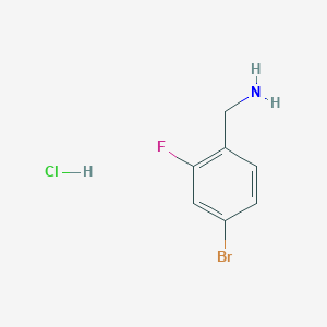 molecular formula C7H8BrClFN B116050 4-溴-2-氟苯甲胺盐酸盐 CAS No. 147181-08-6