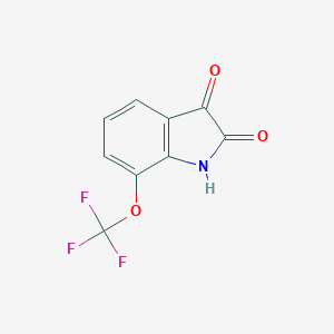 molecular formula C9H4F3NO3 B116051 7-Trifluoromethoxyisatin CAS No. 149125-30-4